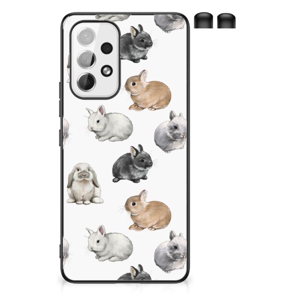 Dierenprint Telefoonhoesje voor Samsung Galaxy A53 Konijntjes B2C Telecom