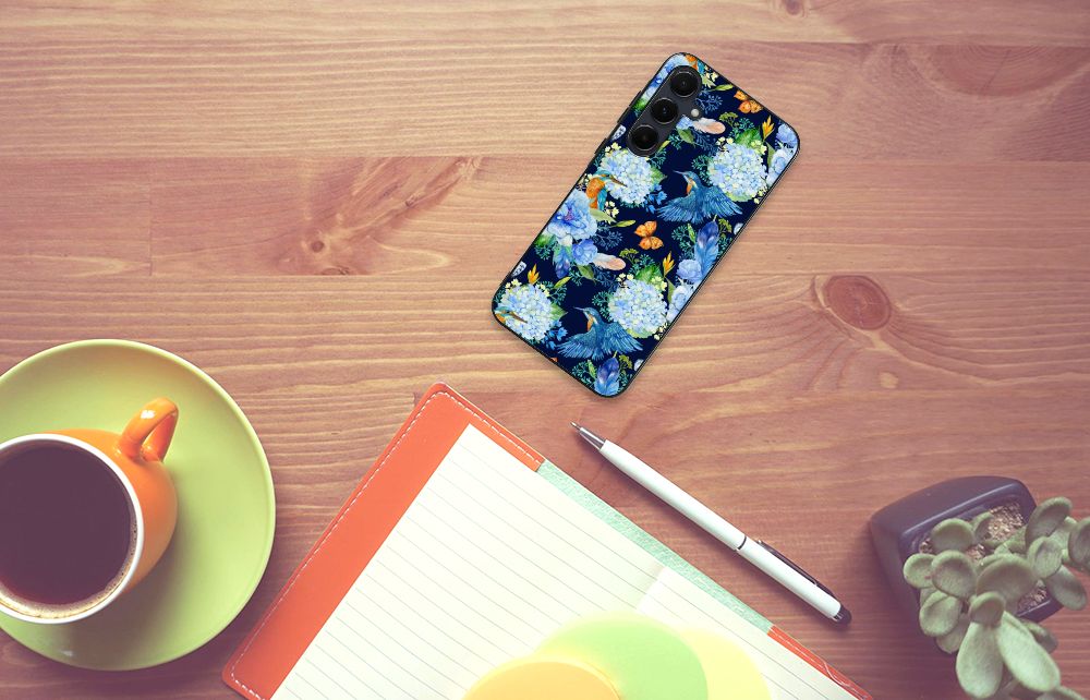 Dierenprint Telefoonhoesje voor Samsung Galaxy A55 IJsvogel B2C Telecom