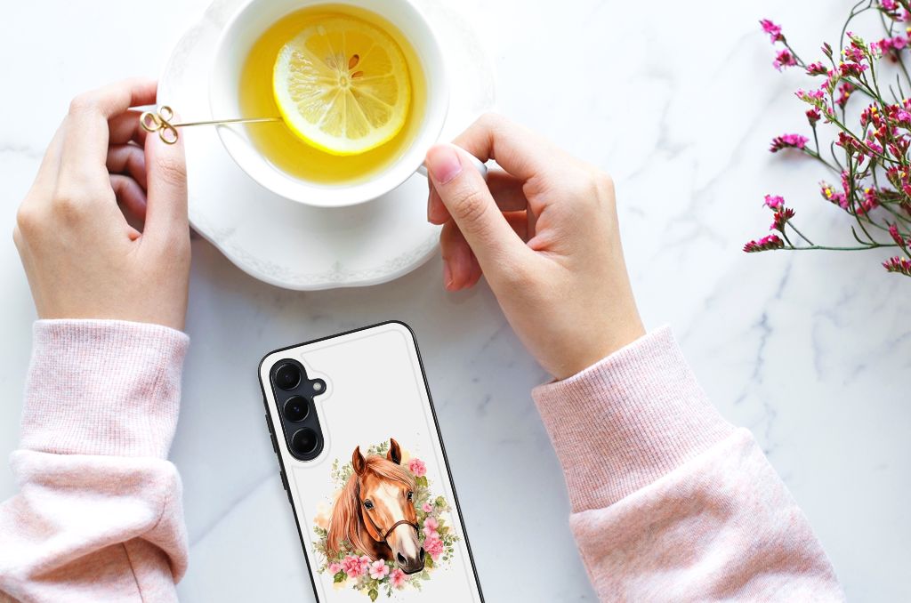 Dierenprint Telefoonhoesje voor Samsung Galaxy A55 Paard B2C Telecom