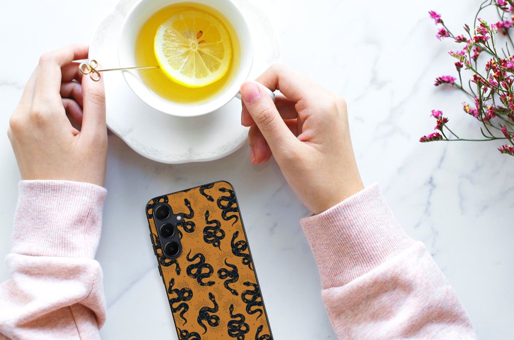 Dierenprint Telefoonhoesje voor Samsung Galaxy A55 Snakes B2C Telecom