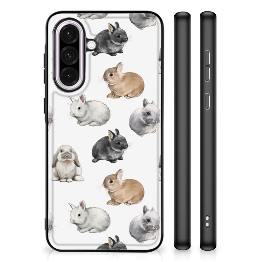 Samsung Galaxy A56 Dierenprint Telefoonhoesje voor Samsung Galaxy A56 Konijntjes konijntjes aanzicht