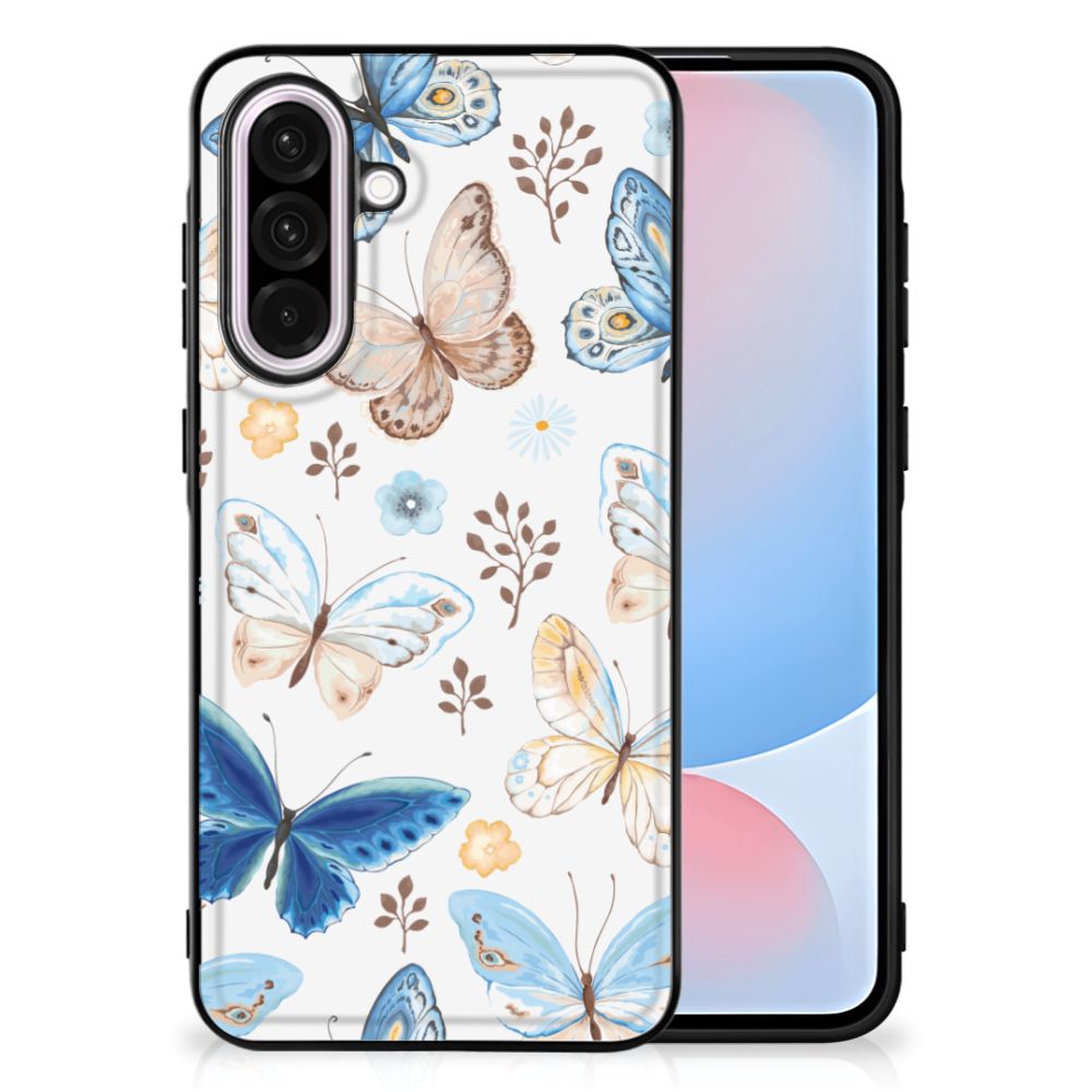 Samsung Galaxy A56 Dierenprint Telefoonhoesje Vlinder aanzicht