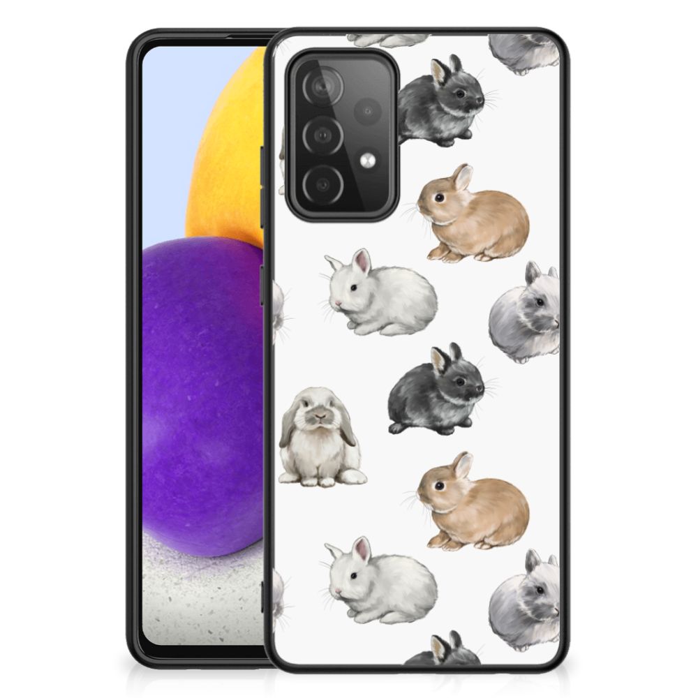 Dierenprint Telefoonhoesje voor Samsung Galaxy A72 (5G/4G) Konijntjes B2C Telecom