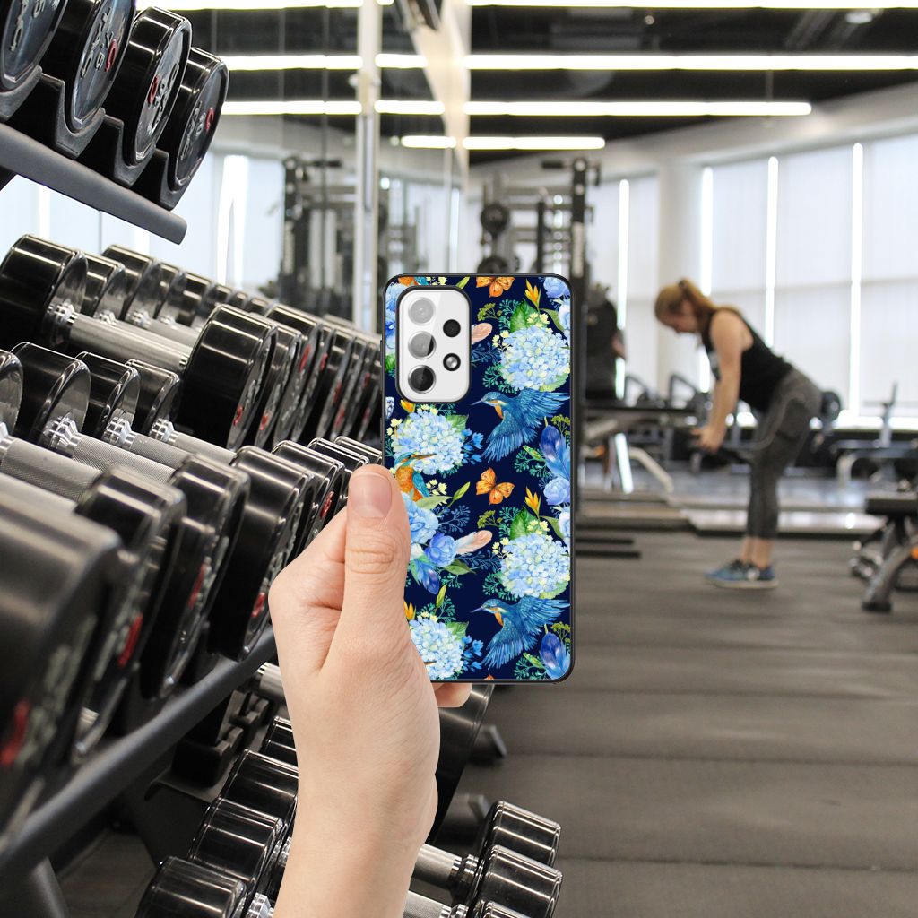 Dierenprint Telefoonhoesje voor Samsung Galaxy A73 IJsvogel B2C Telecom