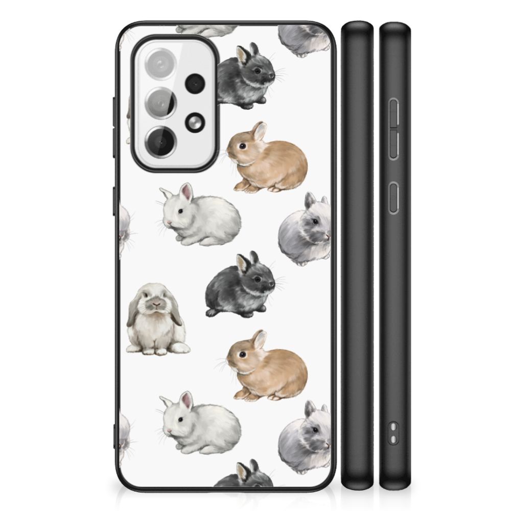 Dierenprint Telefoonhoesje voor Samsung Galaxy A73 Konijntjes B2C Telecom