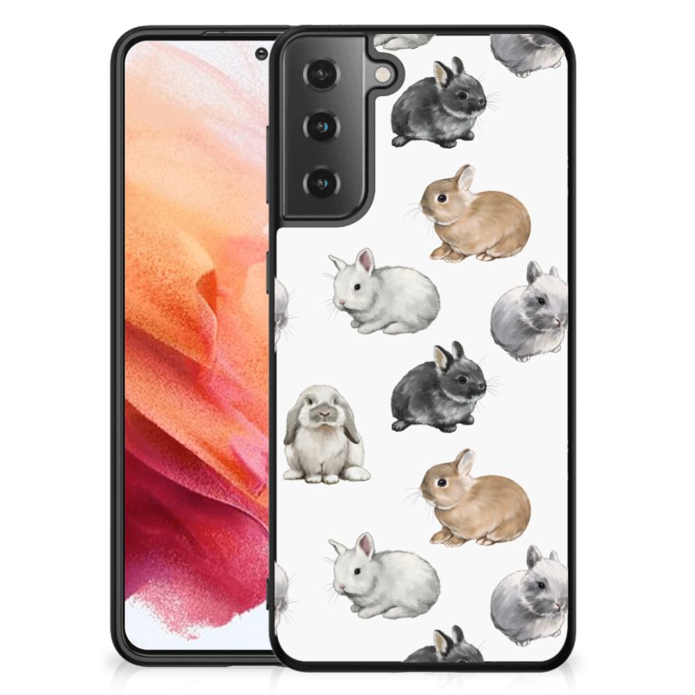 Dierenprint Telefoonhoesje voor Samsung Galaxy S21 Konijntjes B2C Telecom