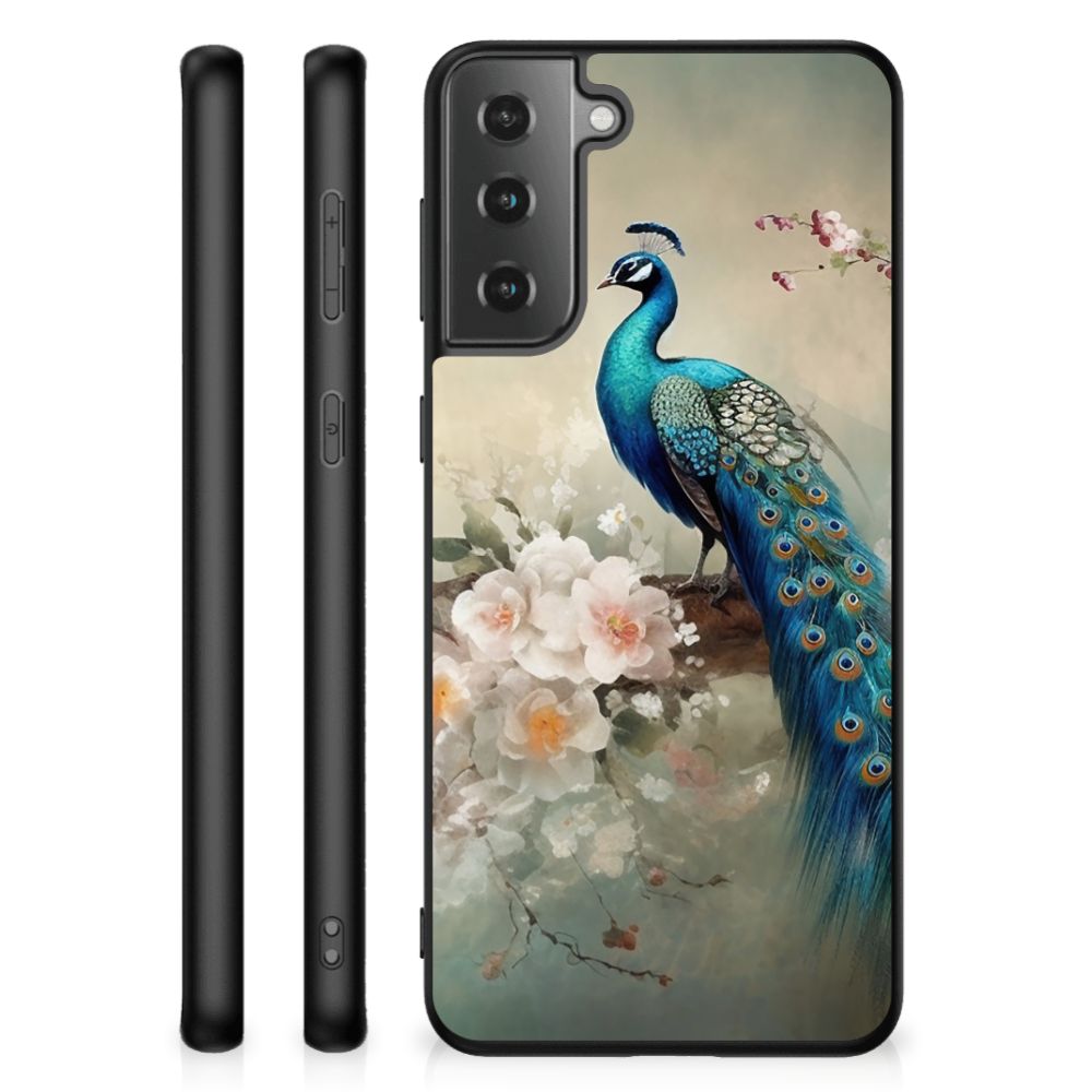 Dierenprint Telefoonhoesje voor Samsung Galaxy S21 Plus Vintage Pauwen B2C Telecom
