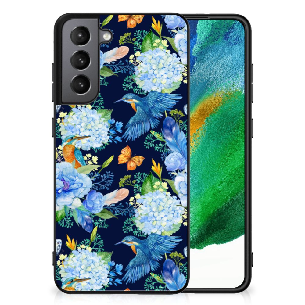 Samsung Galaxy S21FE Dierenprint Telefoonhoesje IJsvogel voorkant