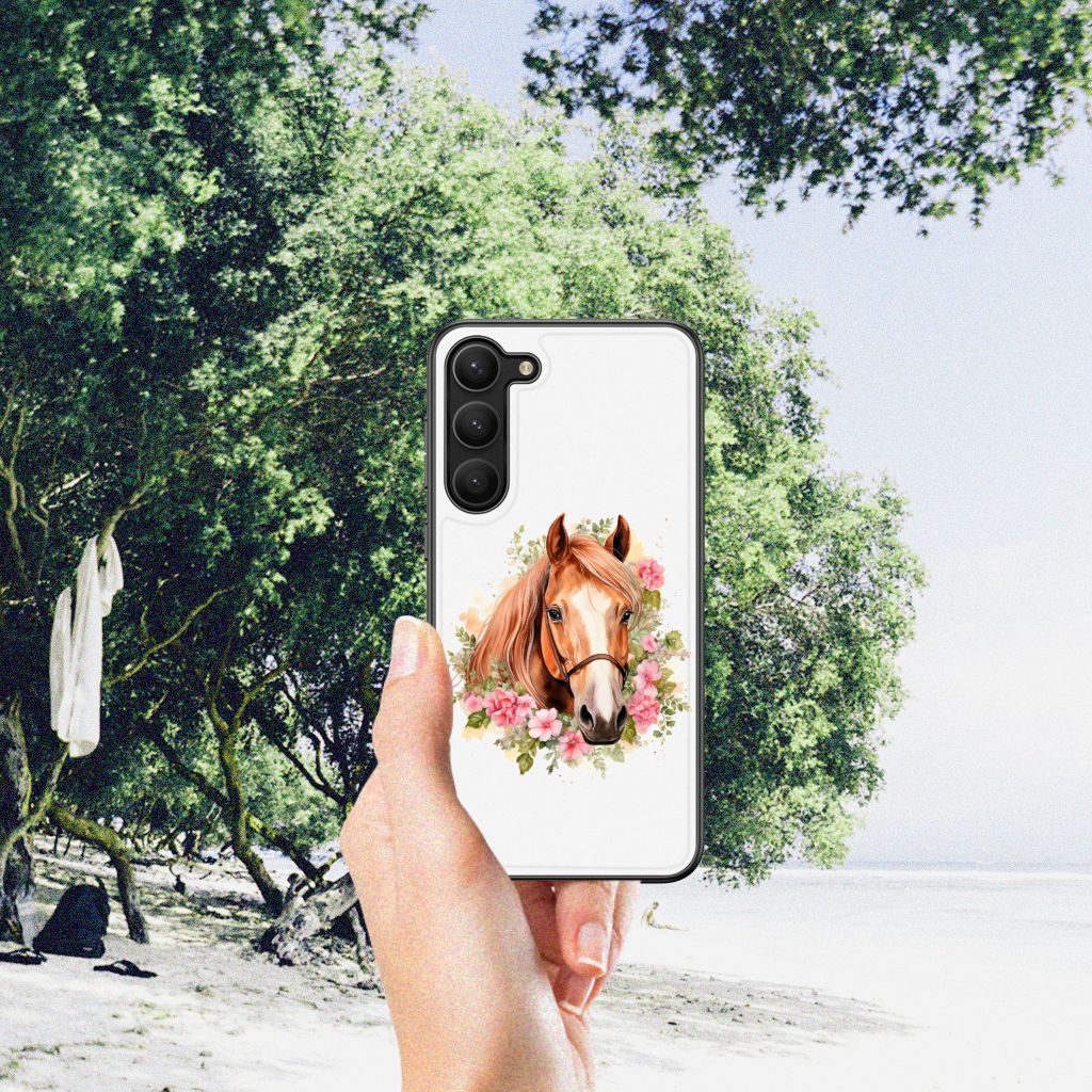 Dierenprint Telefoonhoesje voor Samsung Galaxy S23 Plus Paard B2C Telecom