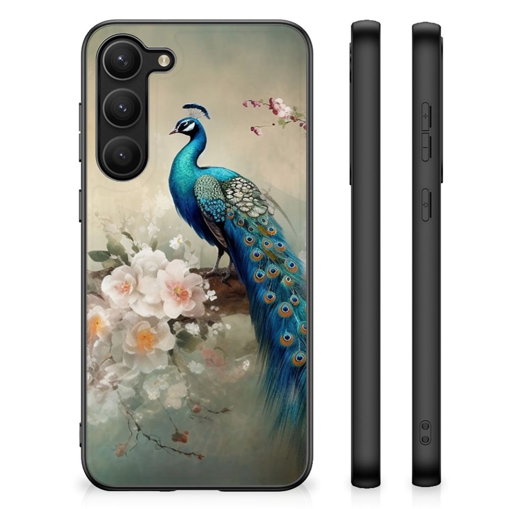 Dierenprint Telefoonhoesje voor Samsung Galaxy S23 Plus Vintage Pauwen B2C Telecom