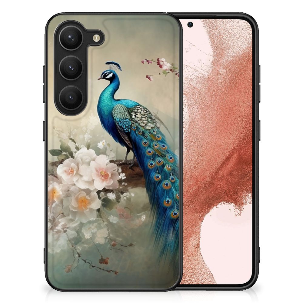 Dierenprint Telefoonhoesje voor Samsung Galaxy S23 Vintage Pauwen B2C Telecom