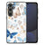 Samsung Galaxy S24 FE Dierenprint Telefoonhoesje Vlinder achteraanzicht