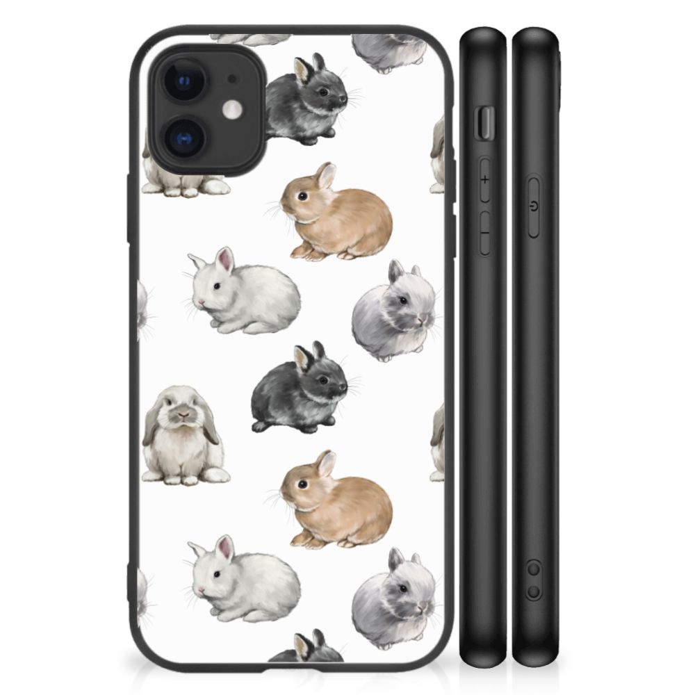 iPhone 11 Dierenprint Telefoonhoesje voor iPhone 11 Konijntjes konijntjes achterkant