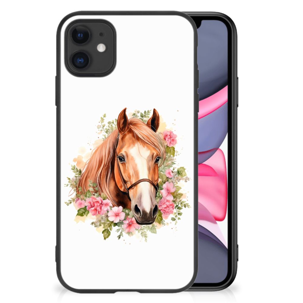 Dierenprint Telefoonhoesje voor iPhone 11 Paard B2C Telecom