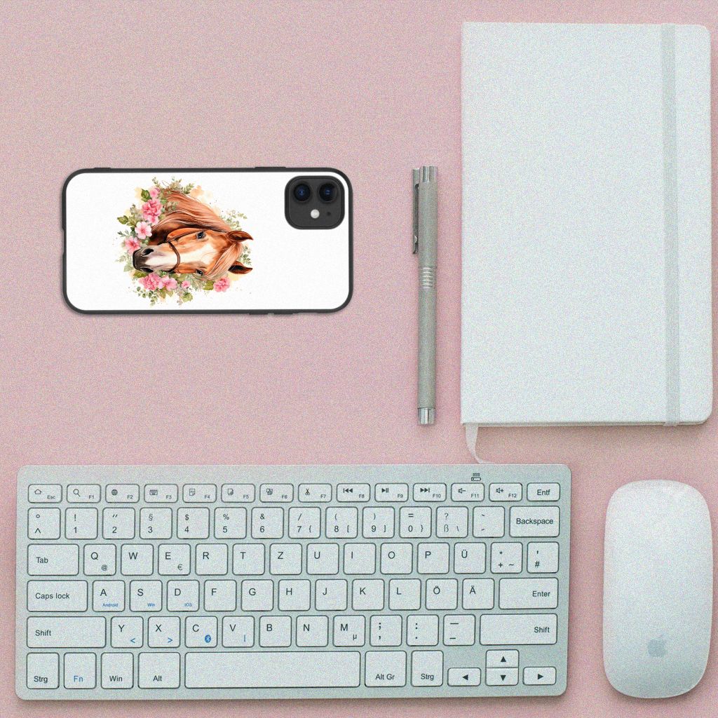 Dierenprint Telefoonhoesje voor iPhone 11 Paard B2C Telecom