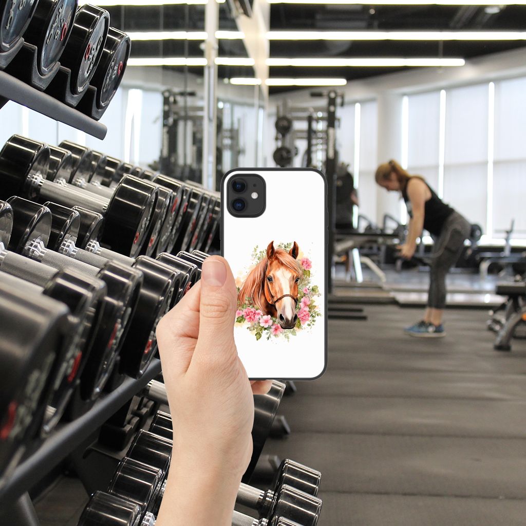 Dierenprint Telefoonhoesje voor iPhone 11 Paard B2C Telecom