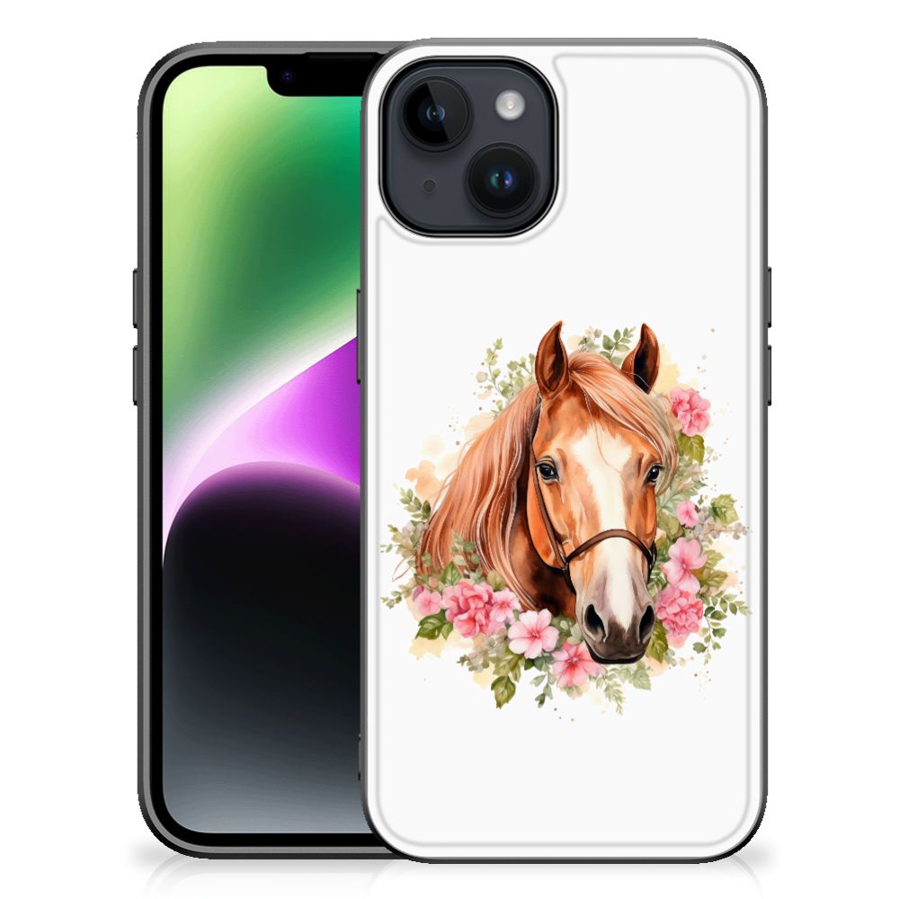Dierenprint Telefoonhoesje voor iPhone 15 Paard B2C Telecom