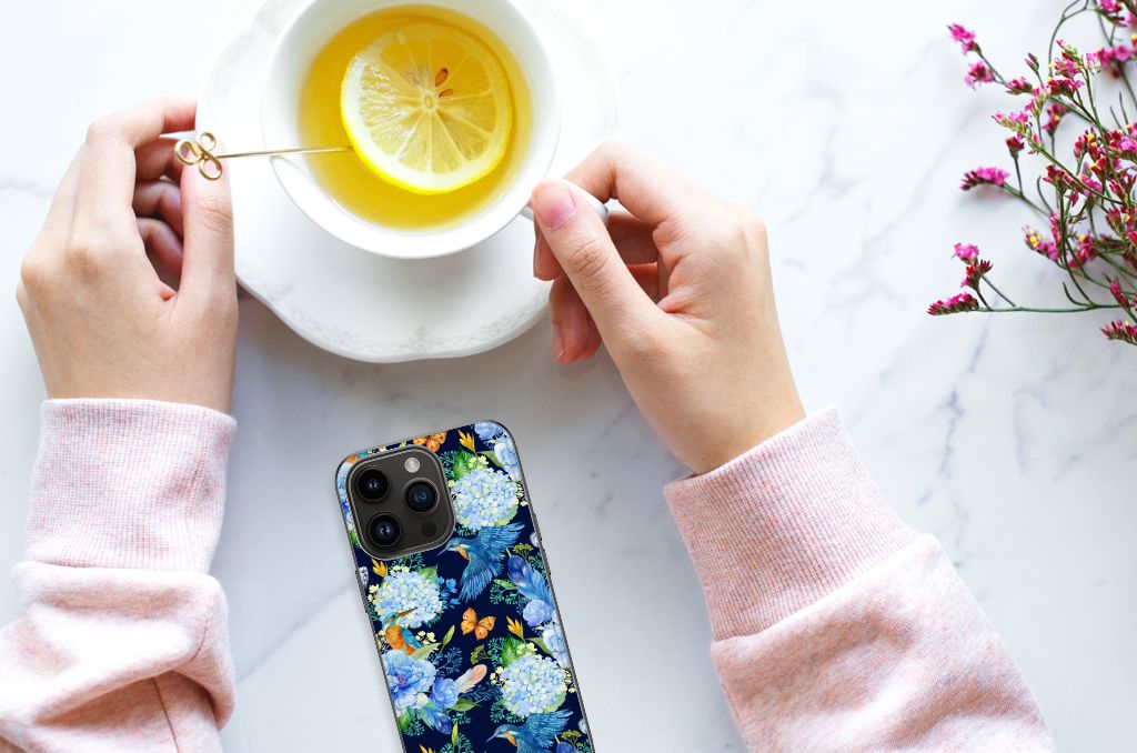 Dierenprint Telefoonhoesje voor iPhone 15 Pro IJsvogel B2C Telecom