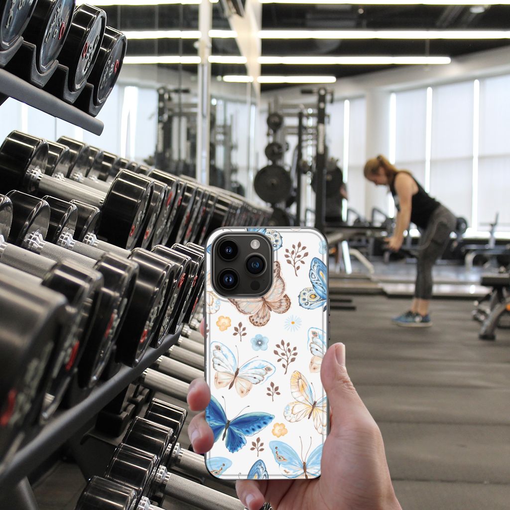 Dierenprint Telefoonhoesje voor iPhone 15 Pro Max Vlinder B2C Telecom