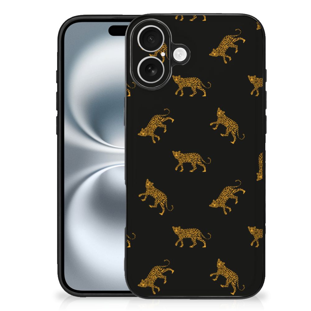 Dierenprint Telefoonhoesje voor iPhone 16 Plus Leopards achterkant design luipaarden