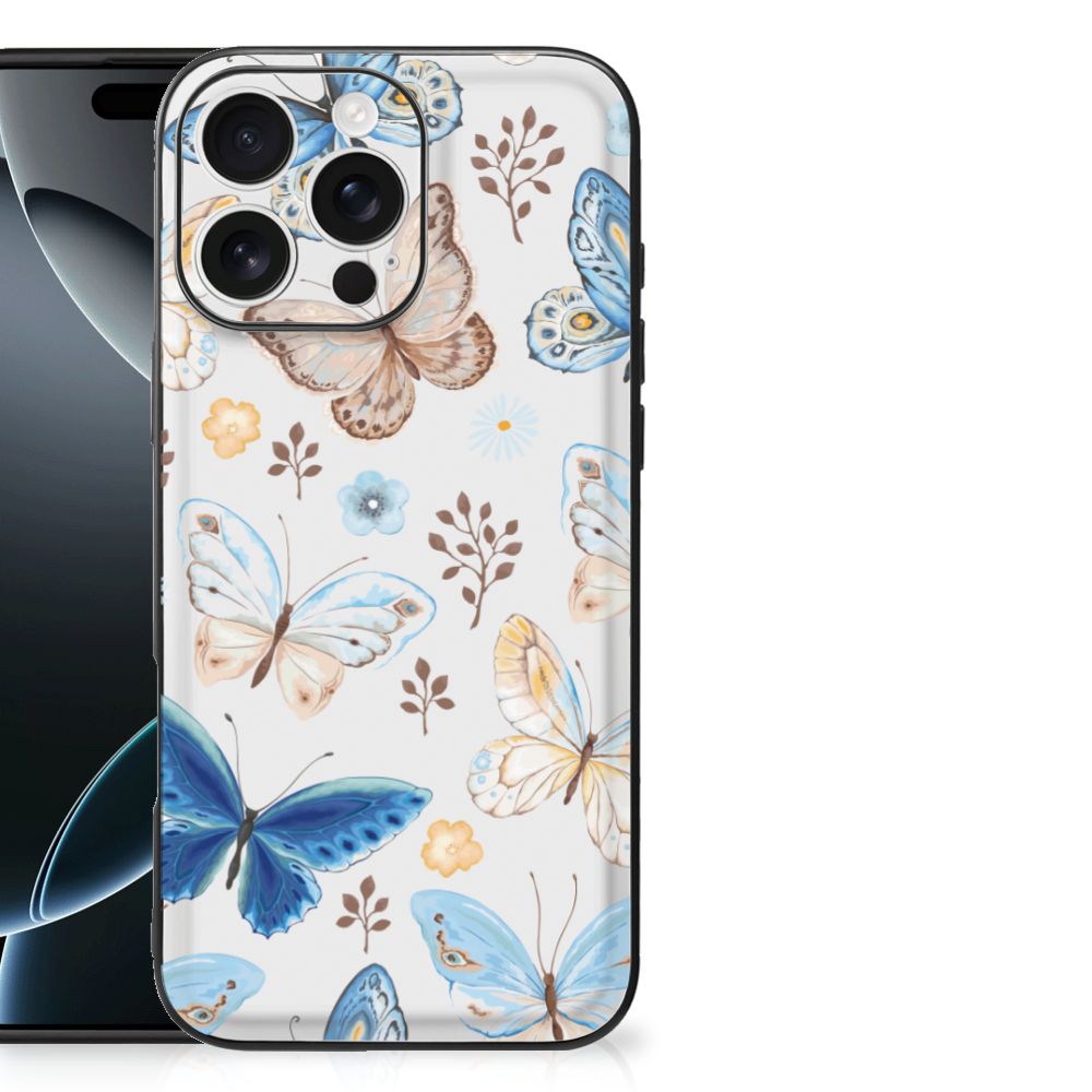 iPhone 16 Pro Max Dierenprint Telefoonhoesje Vlinder aanzicht