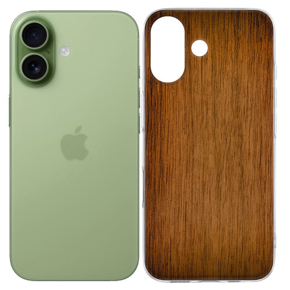 TPU Hoesje Apple iPhone 17 Donker Hout