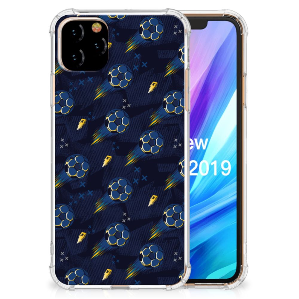 Doorzichtige Silicone Hoesje voor Apple iPhone 11 Pro Max Voetbal B2C Telecom