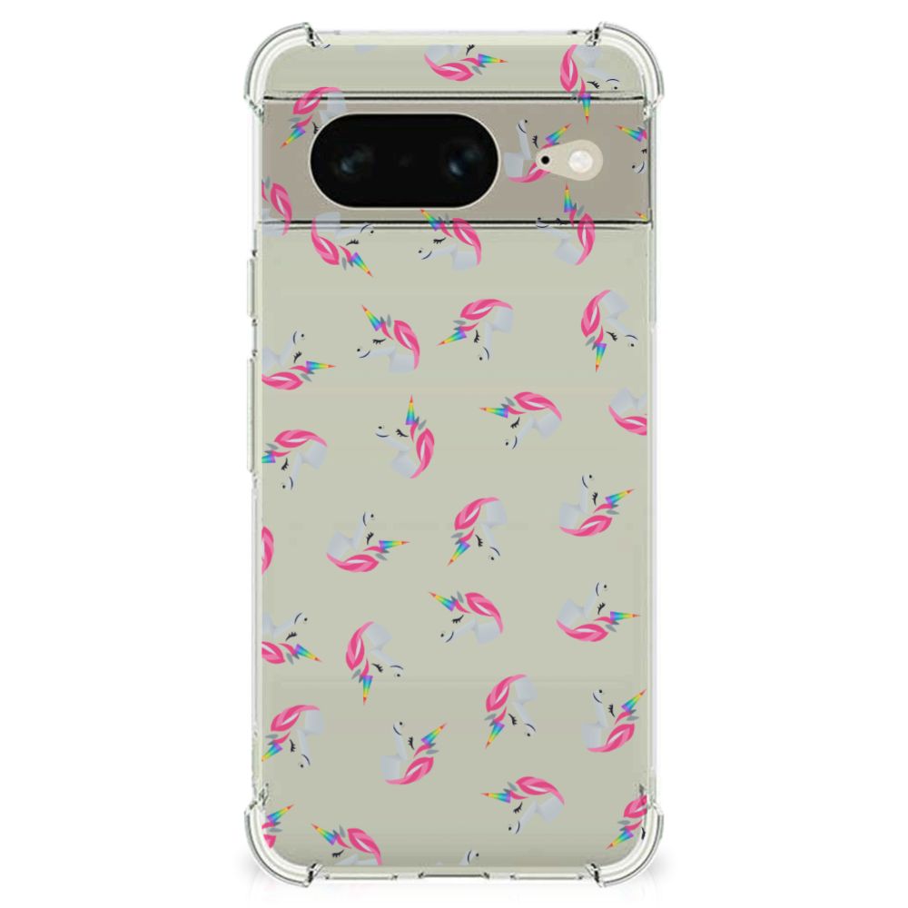 Doorzichtige Silicone Hoesje voor Google Pixel 8 Unicorns B2C Telecom