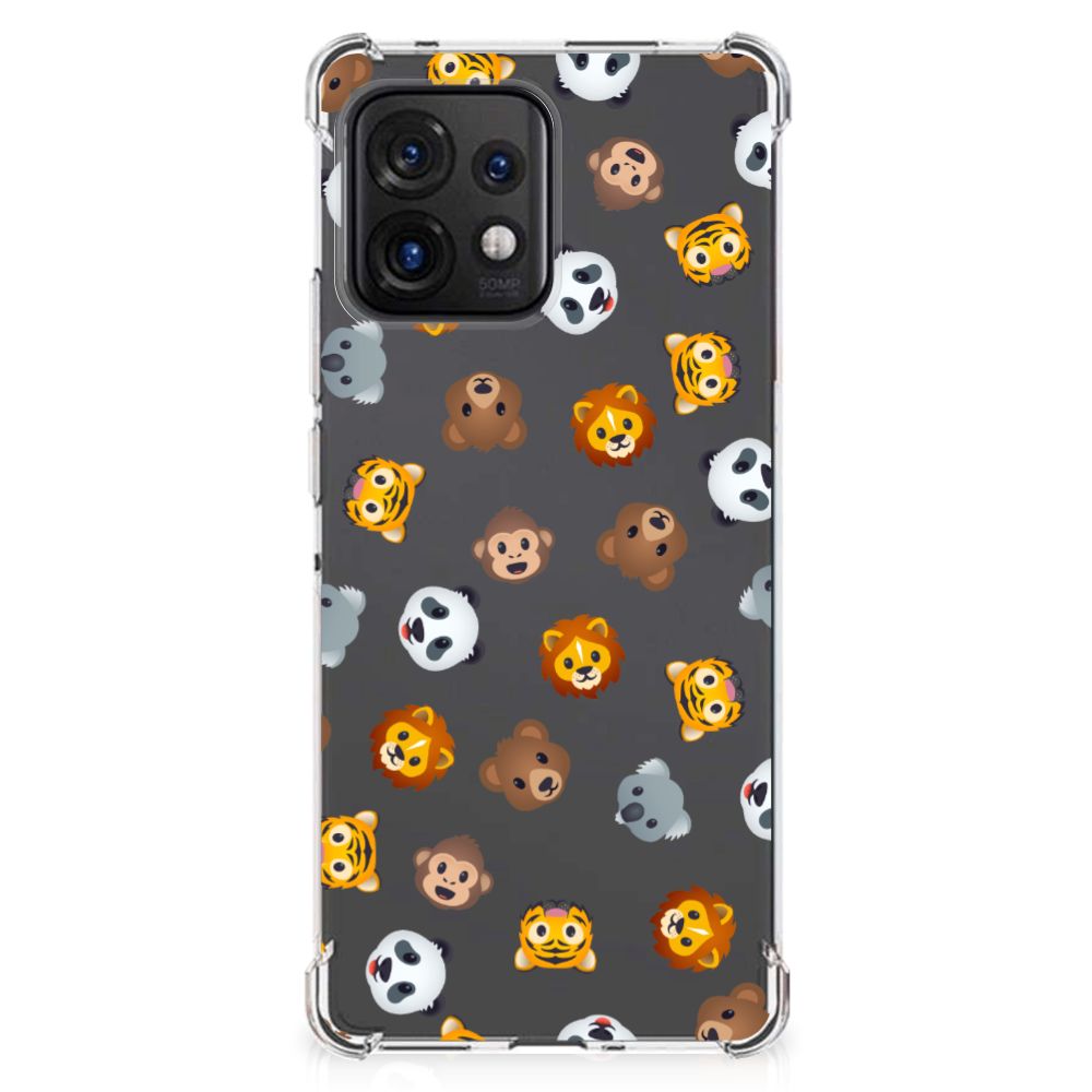 Doorzichtige Silicone Hoesje voor Motorola Edge 40 Pro Dieren Emojis B2C Telecom