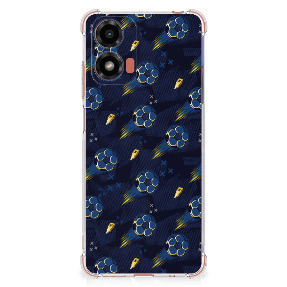 Doorzichtige Silicone Hoesje voor Motorola Moto G24 | G24 Power | G04 Voetbal B2C Telecom