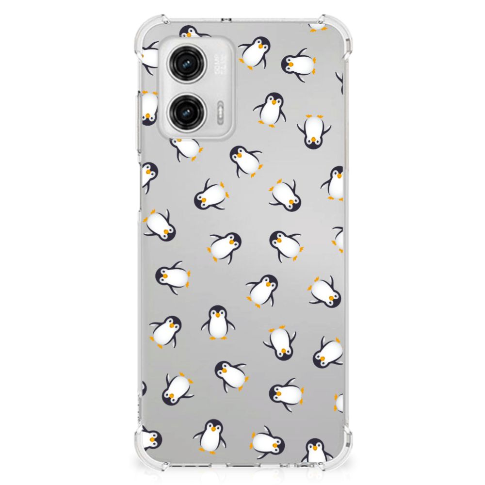 Doorzichtige Silicone Hoesje voor Motorola Moto G73 Pinguïn B2C Telecom