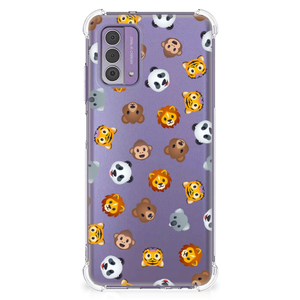 Doorzichtige Silicone Hoesje voor Nokia G42 Dieren Emojis B2C Telecom