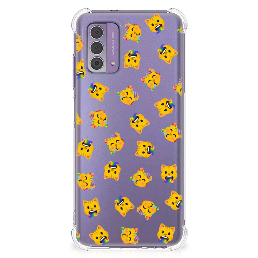 Doorzichtige Silicone Hoesje voor Nokia G42 Katten Emojis B2C Telecom