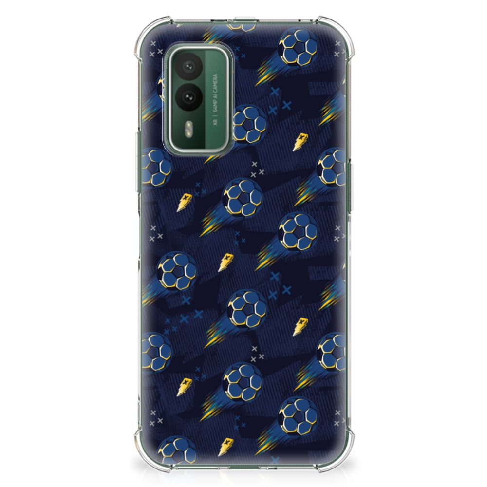 Doorzichtige Silicone Hoesje voor Nokia XR21 Voetbal B2C Telecom