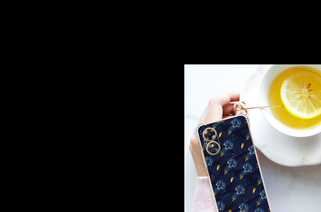 Doorzichtige Silicone Hoesje voor OPPO A17 Voetbal B2C Telecom