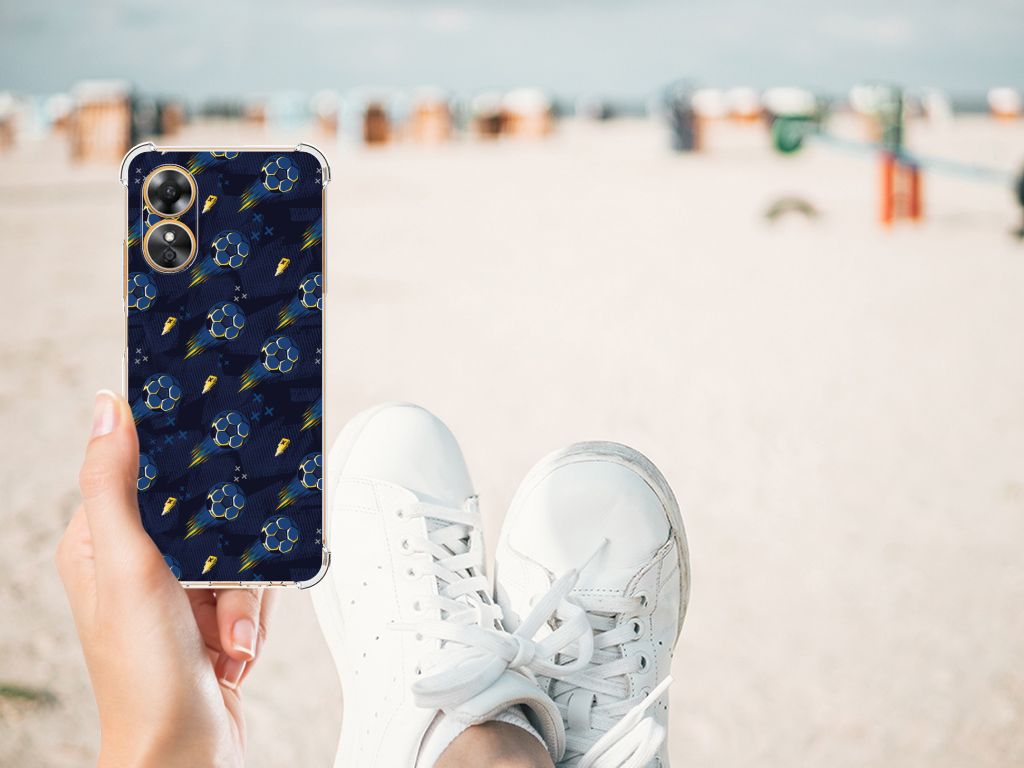 Doorzichtige Silicone Hoesje voor OPPO A17 Voetbal B2C Telecom