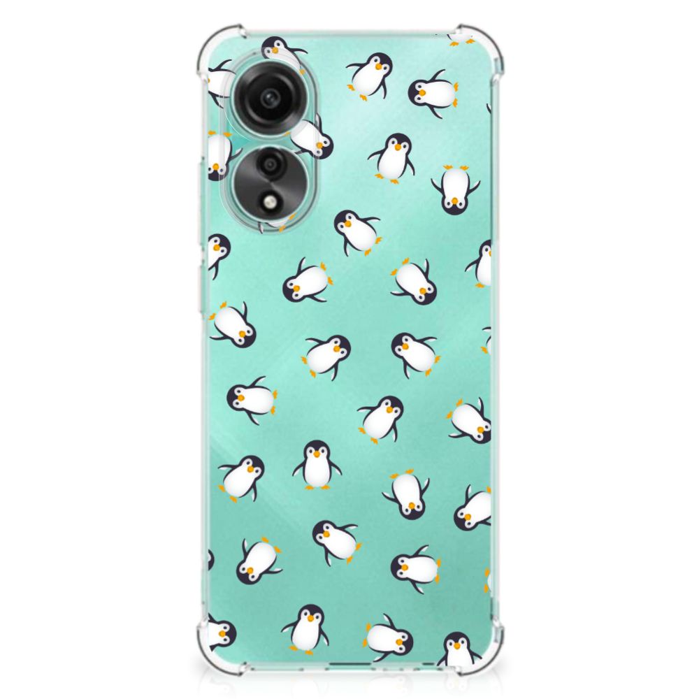 Doorzichtige Silicone Hoesje voor OPPO A78 4G Pinguïn B2C Telecom