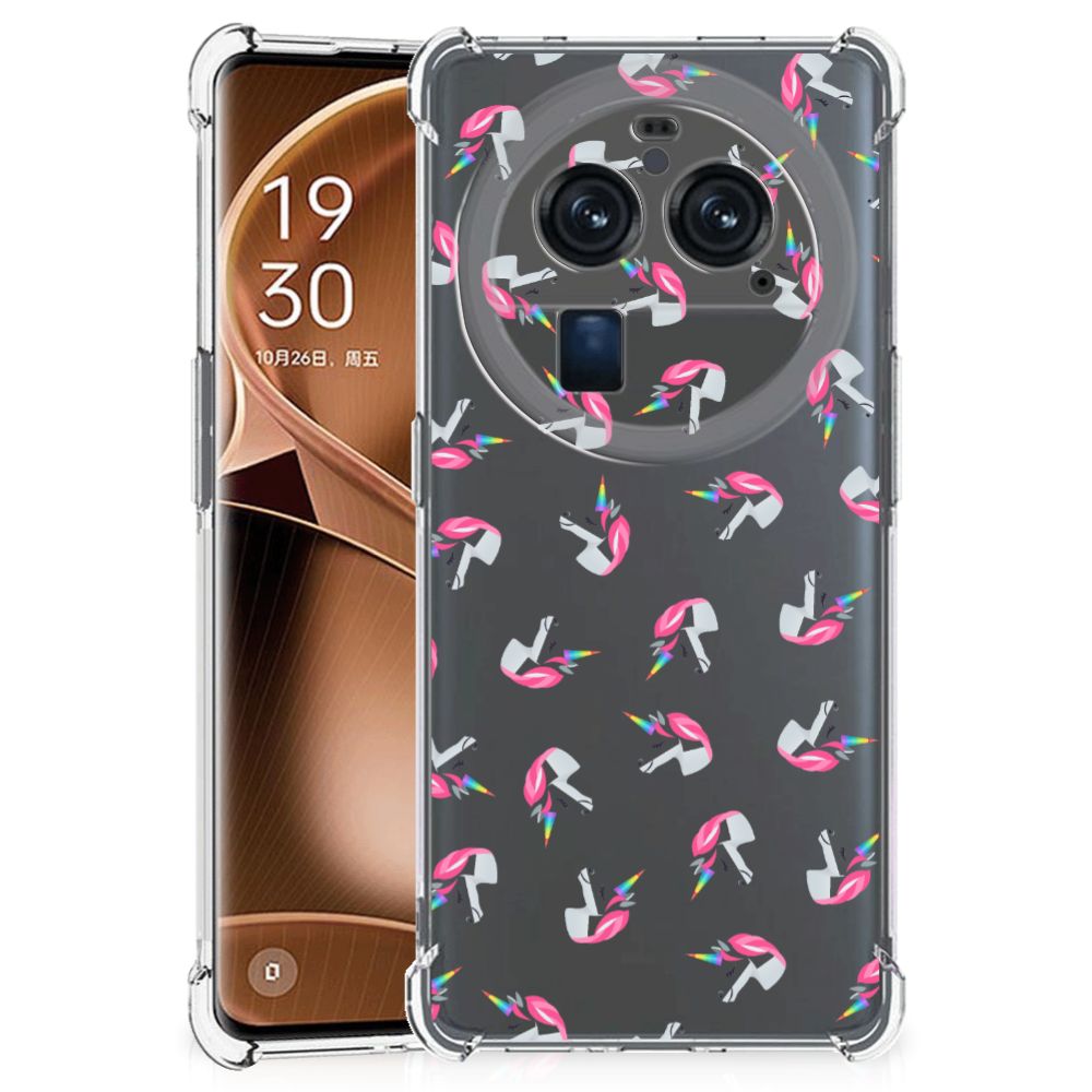 Doorzichtige Silicone Hoesje voor OPPO Find X6 Pro Unicorns B2C Telecom