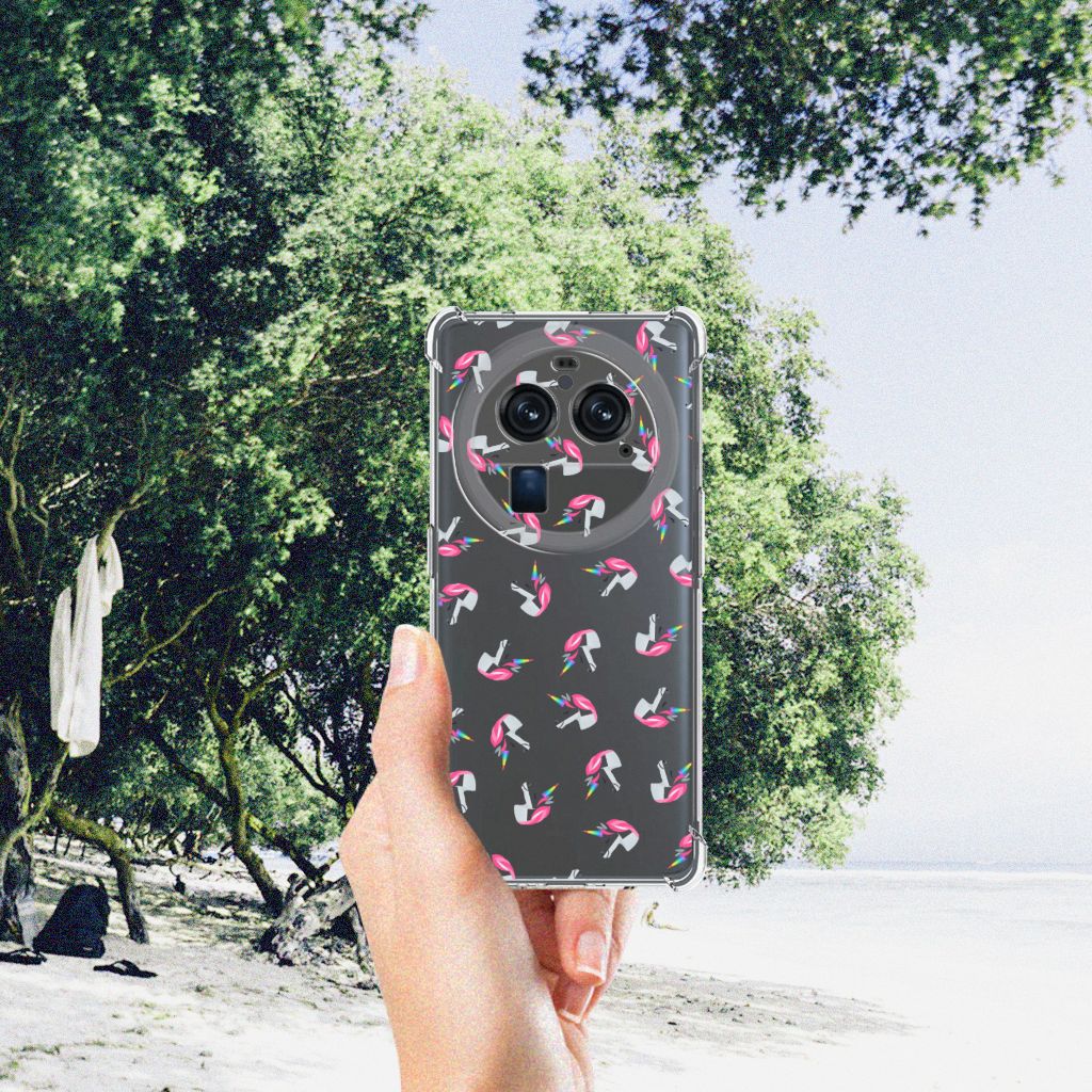 Doorzichtige Silicone Hoesje voor OPPO Find X6 Pro Unicorns B2C Telecom