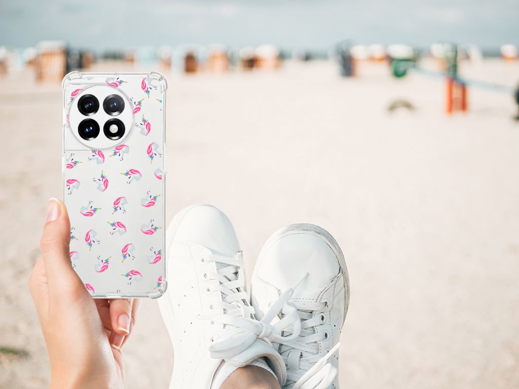 Doorzichtige Silicone Hoesje voor OnePlus 11 Unicorns B2C Telecom