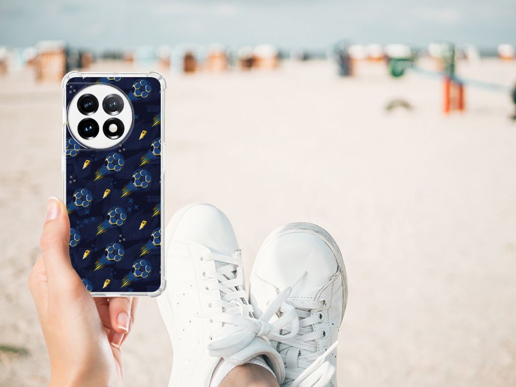 Doorzichtige Silicone Hoesje voor OnePlus 11 Voetbal B2C Telecom