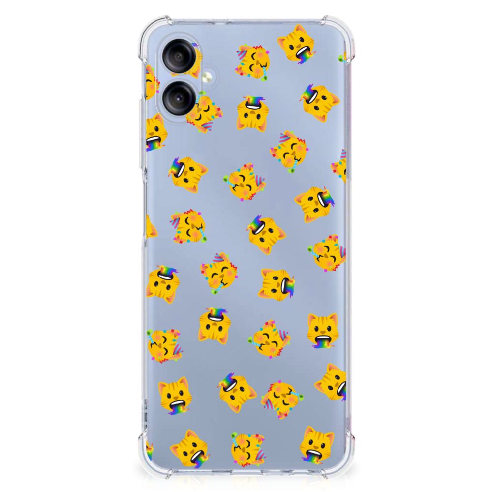 Doorzichtige Silicone Hoesje voor Samsung Galaxy A05 Katten Emojis B2C Telecom