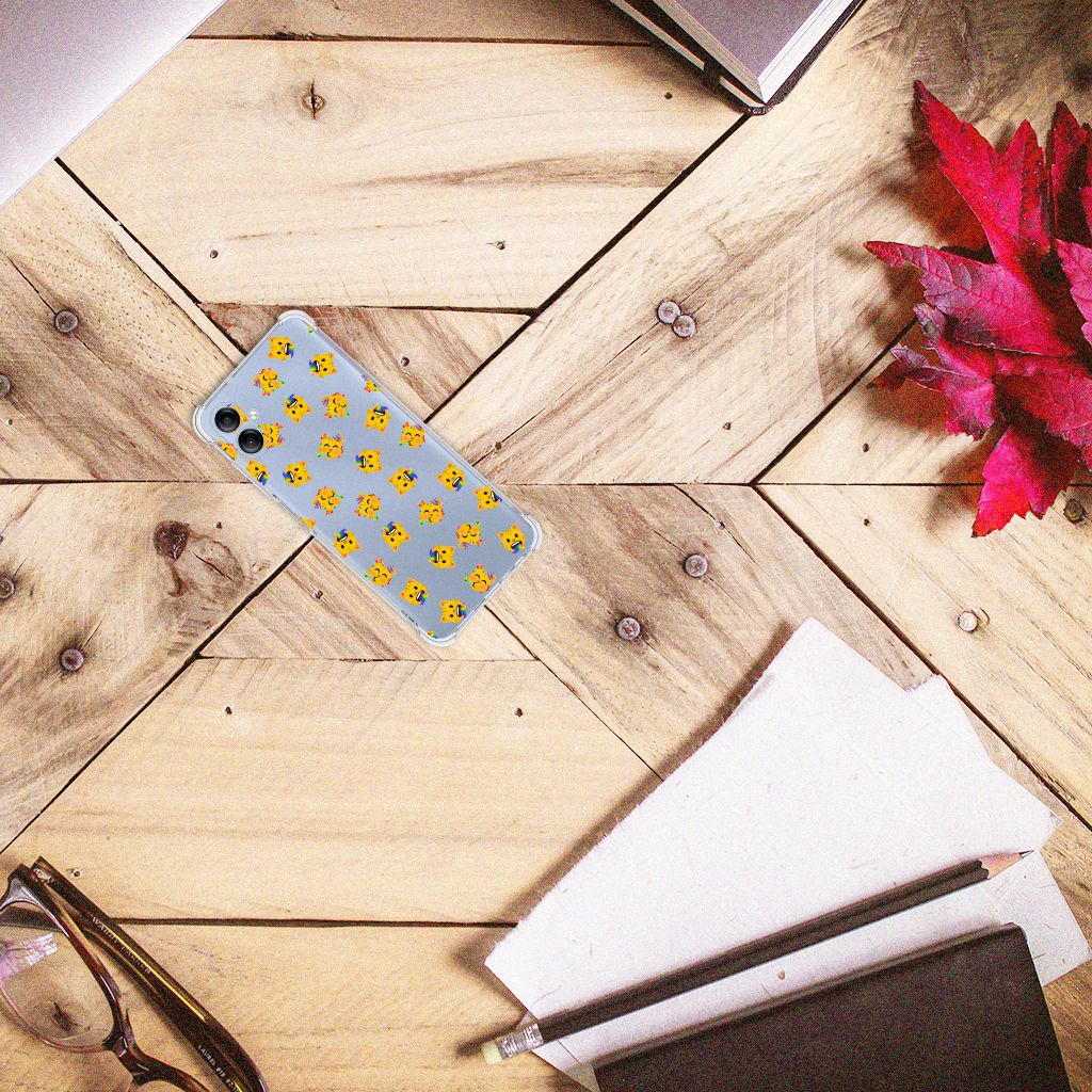 Doorzichtige Silicone Hoesje voor Samsung Galaxy A05 Katten Emojis B2C Telecom