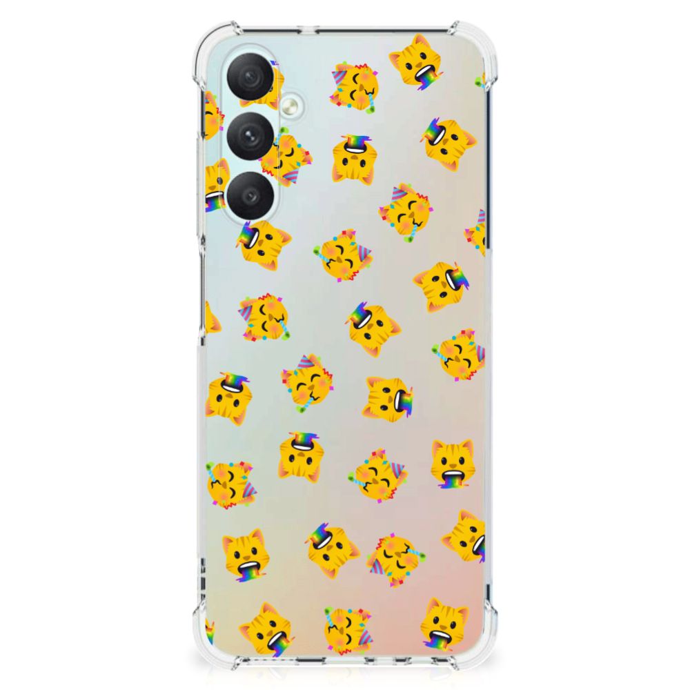 Doorzichtige Silicone Hoesje voor Samsung Galaxy A05s Katten Emojis B2C Telecom