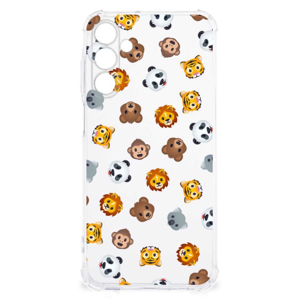 Doorzichtige Silicone Hoesje voor Samsung Galaxy A15 Dieren Emojis B2C Telecom