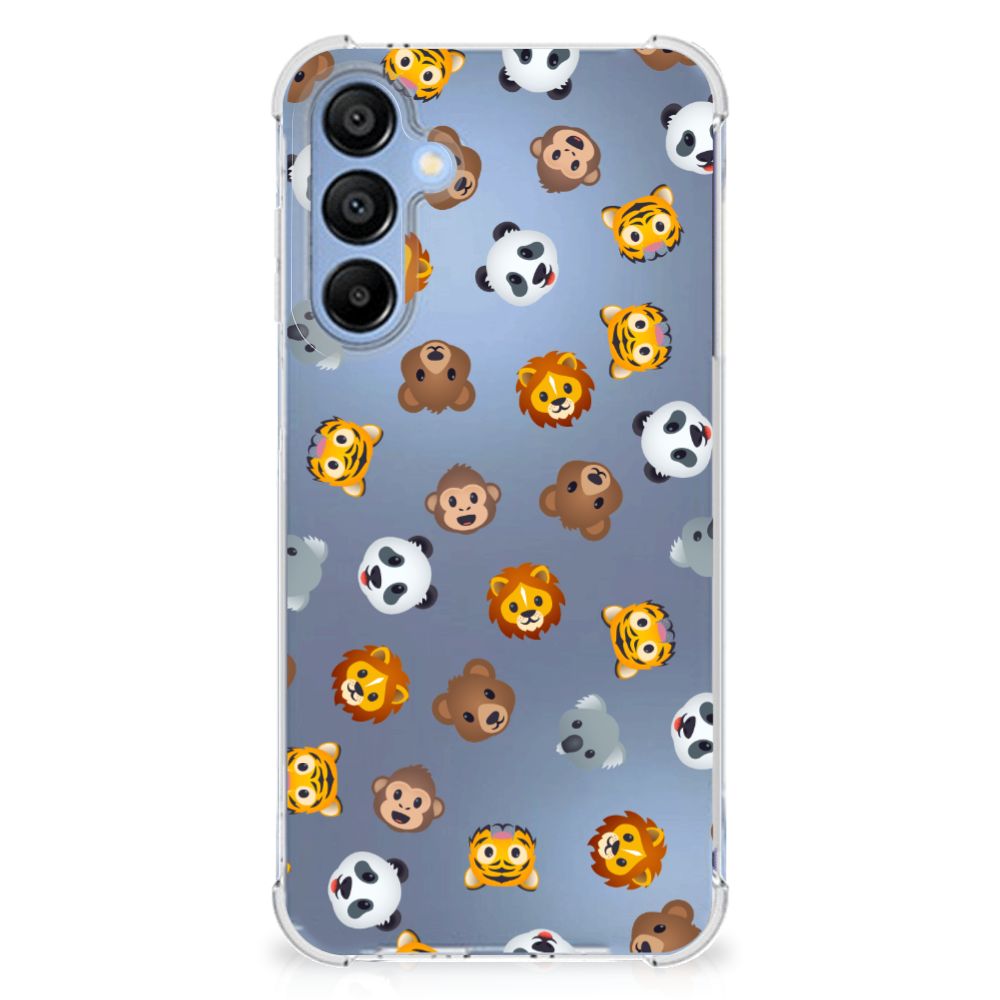 Samsung Galaxy A16 Doorzichtige Silicone Hoesje voor Samsung Galaxy A16 Dieren Emojis design dieren emojis aanzicht