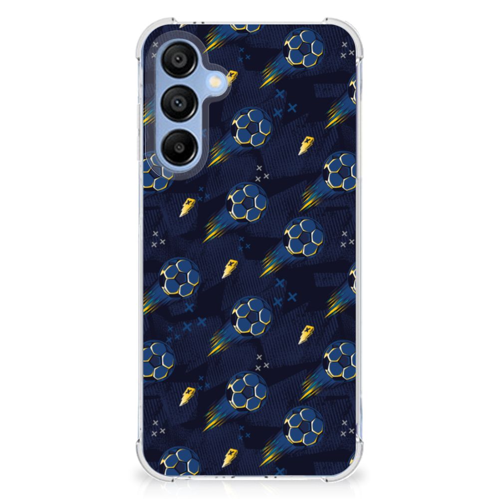 Samsung Galaxy A16 Doorzichtige Silicone Hoesje Voetbal achterzijde