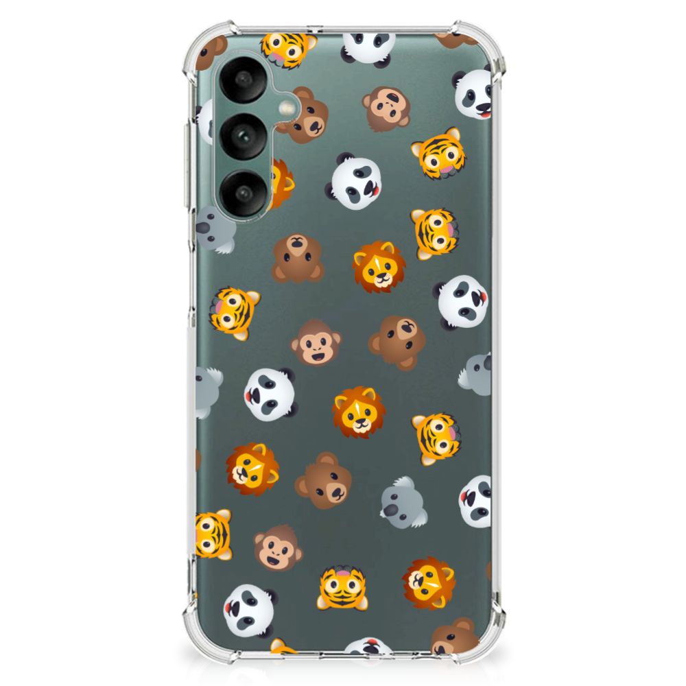 Doorzichtige Silicone Hoesje voor Samsung Galaxy A24 Dieren Emojis B2C Telecom