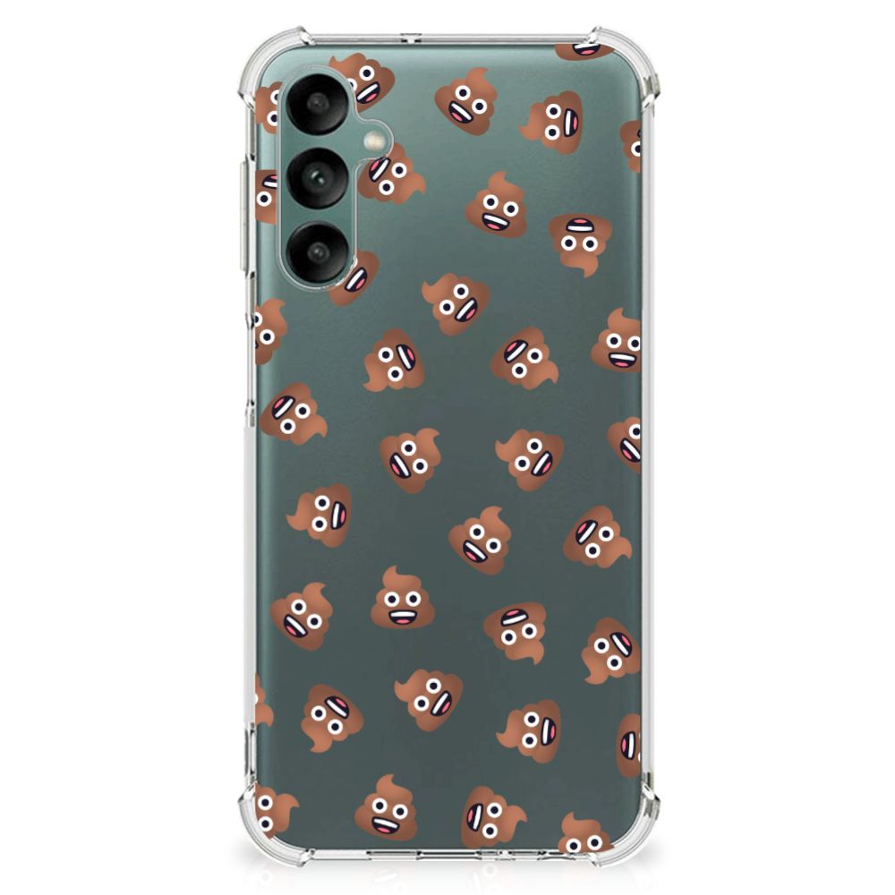 Doorzichtige Silicone Hoesje voor Samsung Galaxy A24 Poep Emojis B2C Telecom