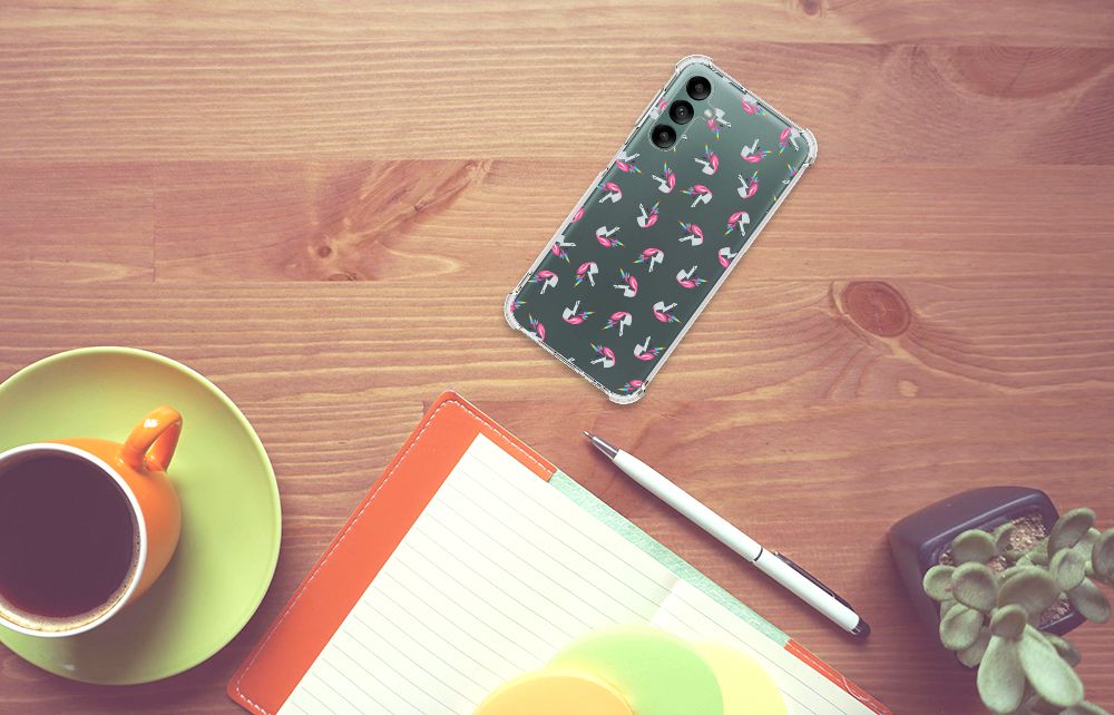 Doorzichtige Silicone Hoesje voor Samsung Galaxy A24 Unicorns B2C Telecom